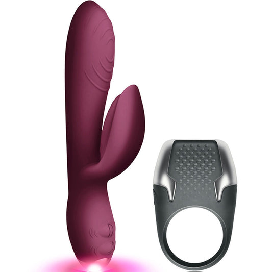 CLIMAXIMUM - LAMOUR KIT KANINVIBRATOR + LED-KUKRING