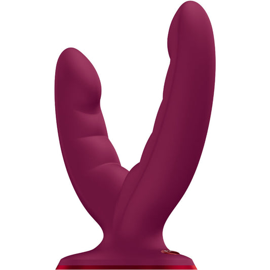 FUN FACTORY - RYDE DOUBLE DILDO WINE RED