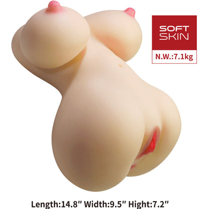 CRAZY BULL - FIONA REALISTIC FEMALE TORSO VAGINA AND ANAL 7.1 KG