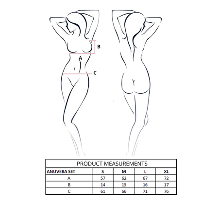 PASSION - ANUVERA BRA + THONG SET WHITE S/M