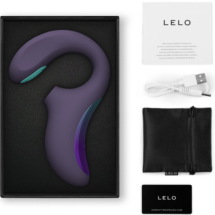 LELO - ENIGMA DUBBEL SONISK VIBRATOR G-PUNKT CYBERLILA