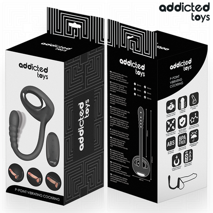 ADDICTED TOYS - P-SPOT VIBRERANDE KUKRING FJÄRRKONTROLL