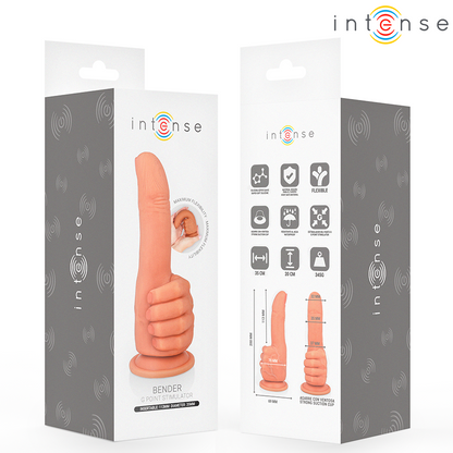 INTENSE - BENDER G-SPOT STIMULATOR FLEXIBLE HAND 11.3 CM