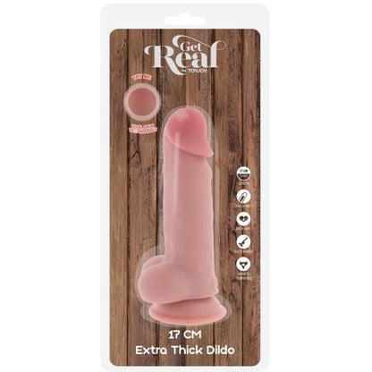 GET REAL - REALISTISK PENIS MED PUNG EXTRA TJOCK 17 CM