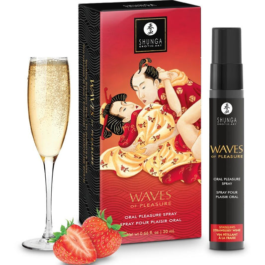 SHUNGA - WAVES PLEASURE SPRAY ORAL FÖRFÖRANDE JORDGUBB 20 ML