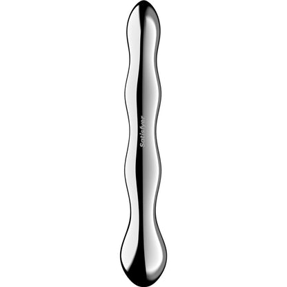 SATISFYER - COSMIC CREST 2 DUBBELÄNDAD DILDO I ROSTFRITT STÅL
