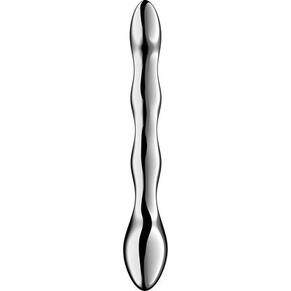 SATISFYER - COSMIC CREST 2 DUBBELÄNDAD DILDO I ROSTFRITT STÅL