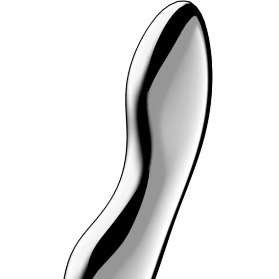 SATISFYER - COSMIC CREST 2 DUBBELÄNDAD DILDO I ROSTFRITT STÅL