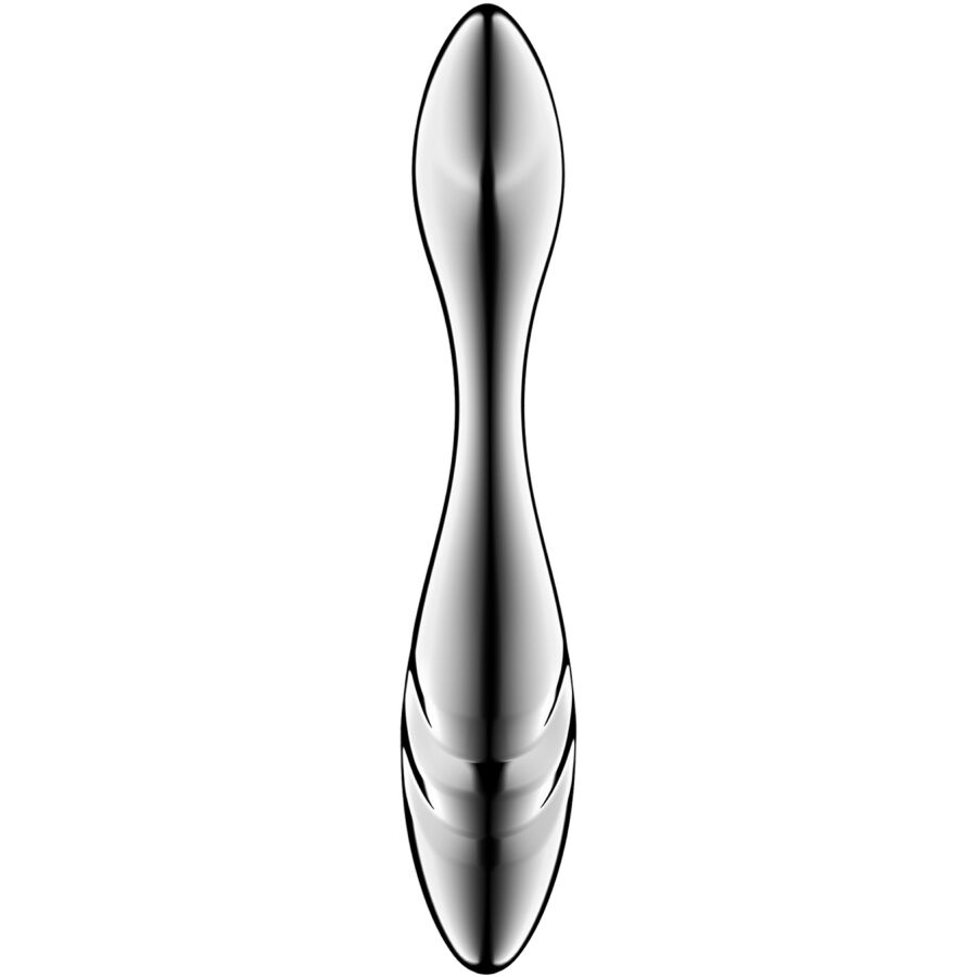 SATISFYER - PURE GRAVITY 3 DUBBELSIDIG DILDO I ROSTFRITT STÅL