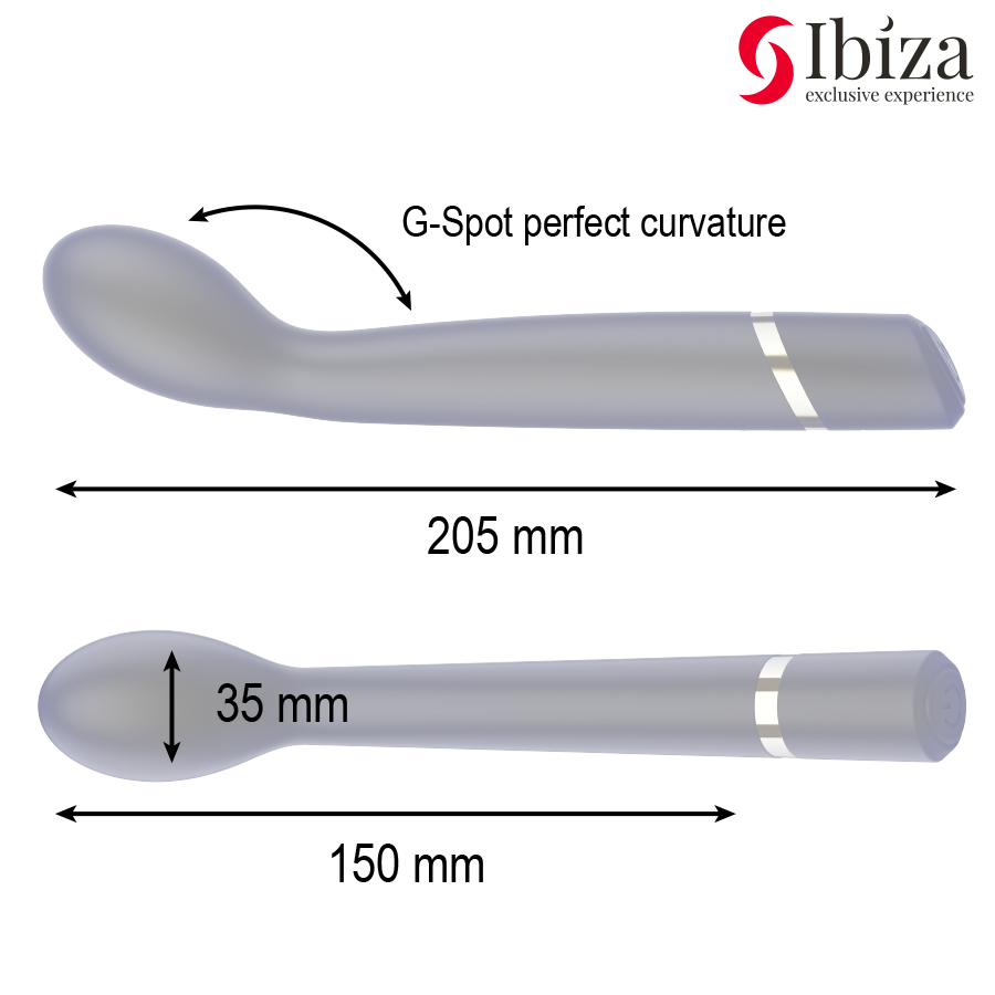 IBIZA - G-SPOT VIBRATOR 10 VIBRATIONS RECHARGEABLE