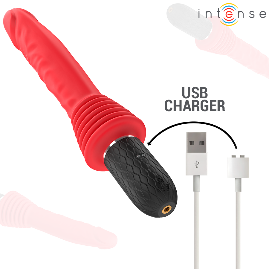 INTENS - CYNTHIA Fjärrstyrd stötande vibrator med värme