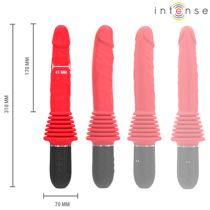 INTENS - CYNTHIA Fjärrstyrd stötande vibrator med värme