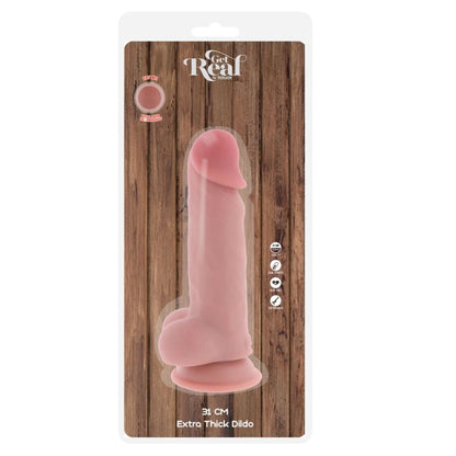 GET REAL - LYXKUK REALISTISK MED PUNG EXTRA TJOCK 31 CM