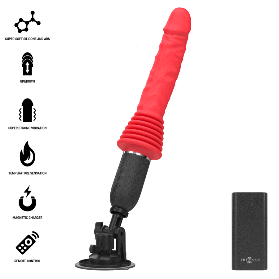INTENS - CYNTHIA Fjärrstyrd stötande vibrator med värme