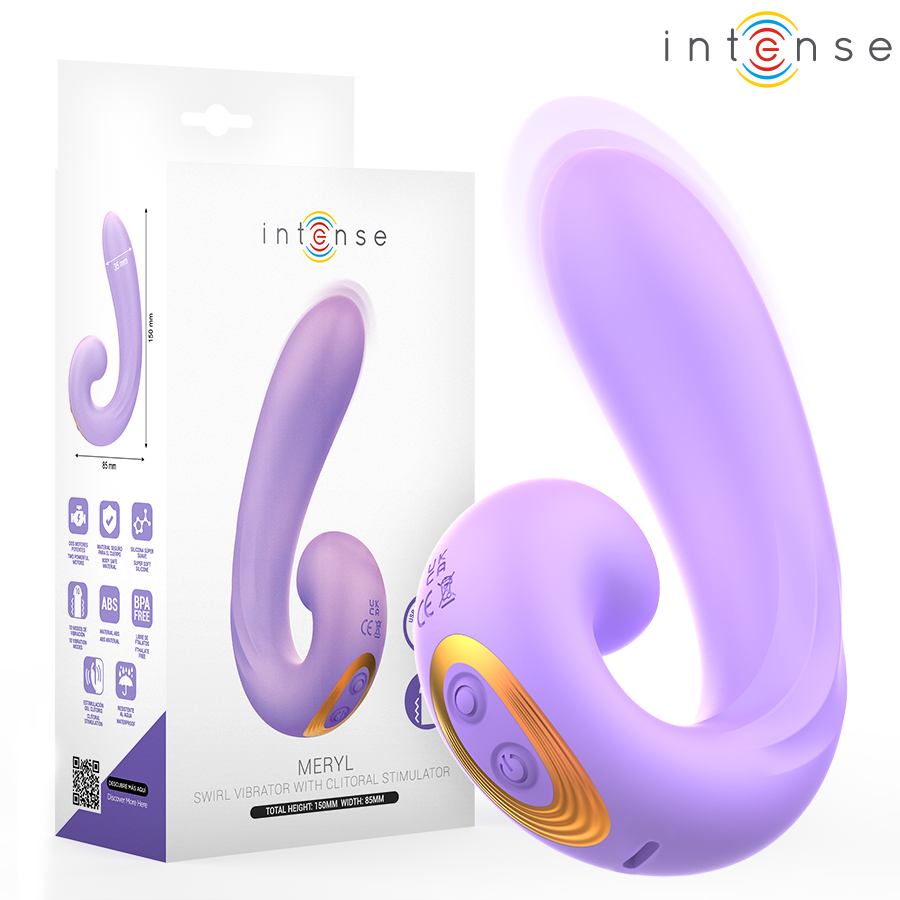 INTENSE - MERYL KLITORISSTIMULATOR MED DUBBEL VIBRATION