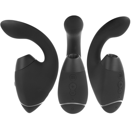 WOMANIZER - DUO NEXT DUAL CLITORAL & G-SPOT STIMULATOR BLACK