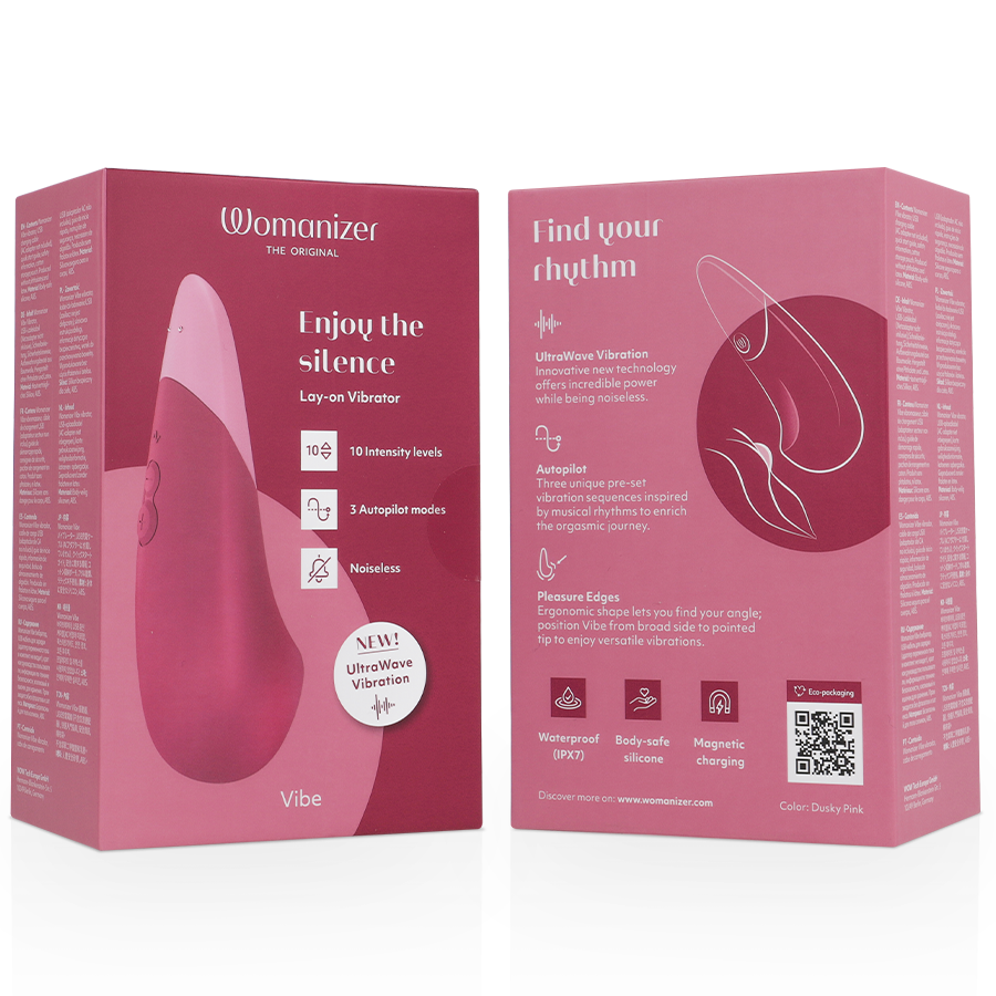 WOMANIZER - VIBE PÅLÄGGSVIBRATOR TYST DUSKY PINK