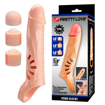 PRETTY LOVE - PENIS SLEEVE WITH EXTENDERS