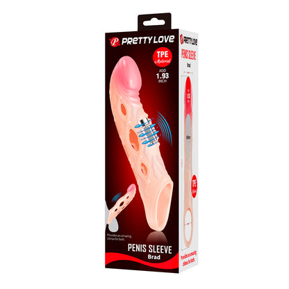 PRETTY LOVE - BRAD VIBRATING PENIS SLEEVE