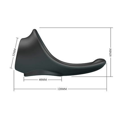 CRAZY BULL - ZADOK ERGONOMISK RING MED PERINEAL STIMULATOR