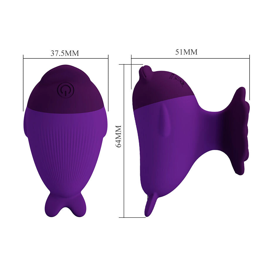 PRETTY LOVE - DOLPHIN MINIVIBRATOR MED KLÄMMA