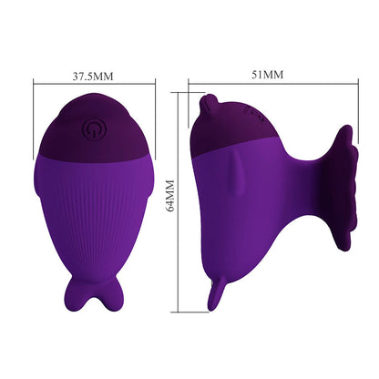 PRETTY LOVE - DOLPHIN MINIVIBRATOR MED KLÄMMA