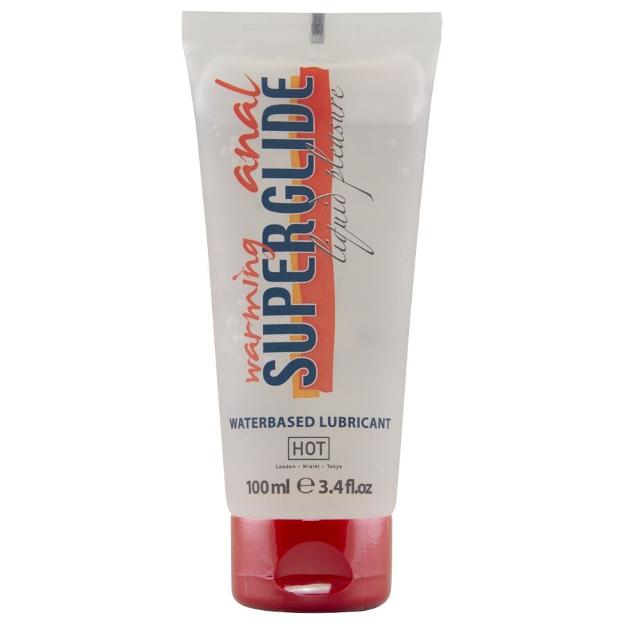 HET - ANAL SUPERGLIDE VÄRMANDE FLYTANDE LUST VATTENBASERAT GLIDMEDEL 100 ML