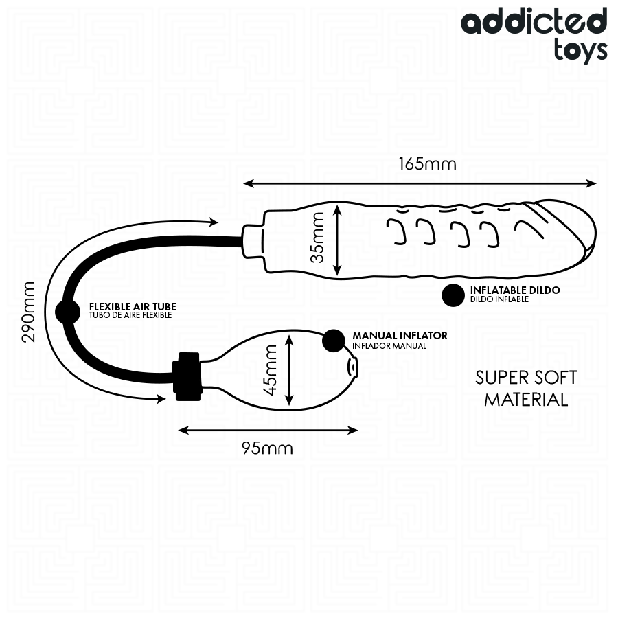ADDICTED TOYS - INFLATABLE DILDO MODEL 3