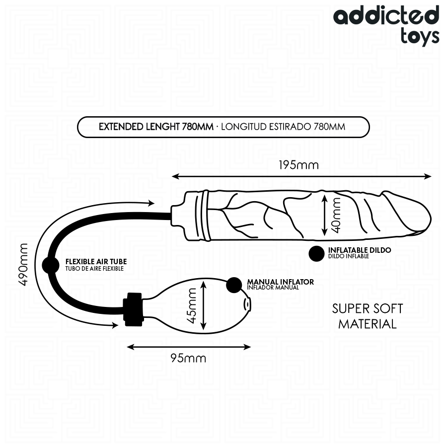ADDICTED TOYS - INFLATABLE DILDO MODEL 4