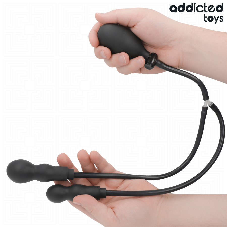 ADDICTED TOYS - INFLATABLE DOUBLE BUTT PLUG MODEL 1