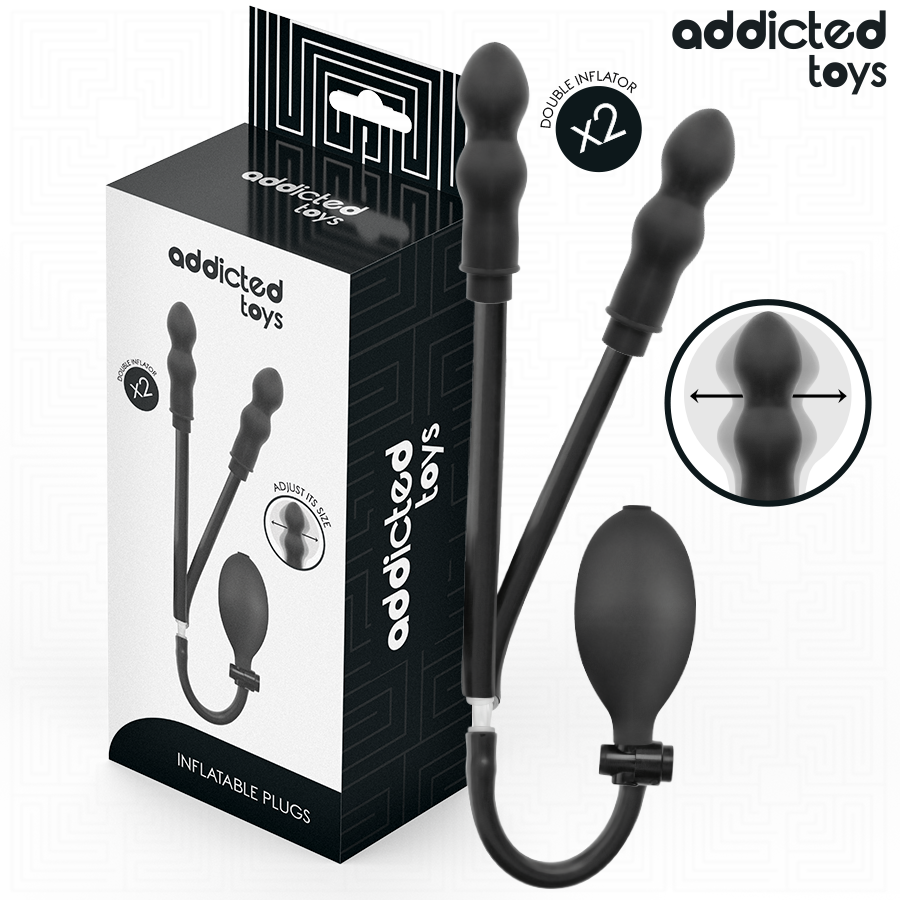 ADDICTED TOYS - INFLATABLE DOUBLE BUTT PLUG MODEL 1