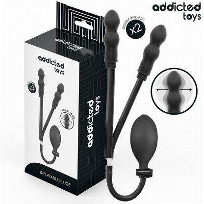 ADDICTED TOYS - INFLATABLE DOUBLE BUTT PLUG MODEL 1