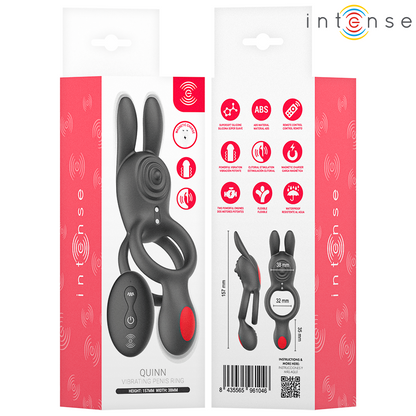 INTENSE - QUINN DOUBLE VIBRATION RING REMOTE CONTROL