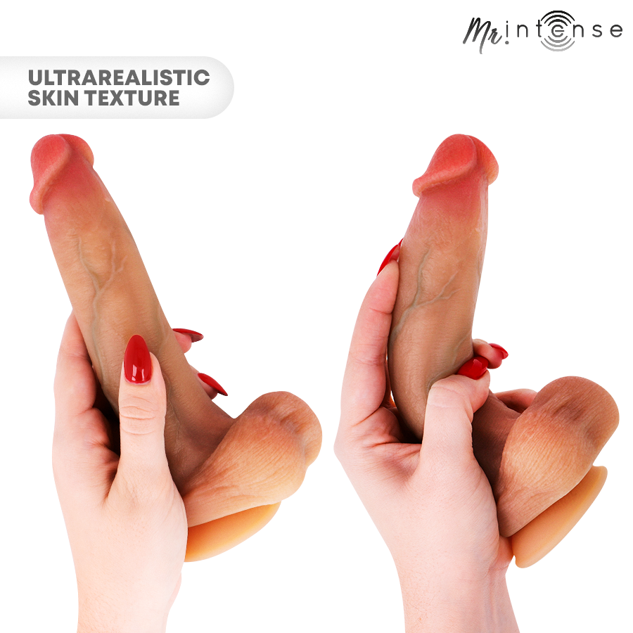 MR INTENSE - BRUCE M SILIKONDILDO MED TESTIKLAR 20 CM -Ø- 4.5 CM