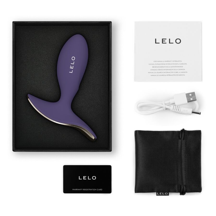 LELO - SURFER 2 UNISEX ANAL VIBRERANDE PLUGG CYBER PURPLE