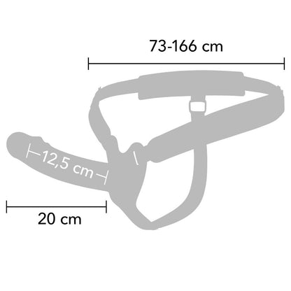 HIDDEN DESIRE - INFERNO VIBRATING PENIS SLEEVE STRAP-ON 20 CM