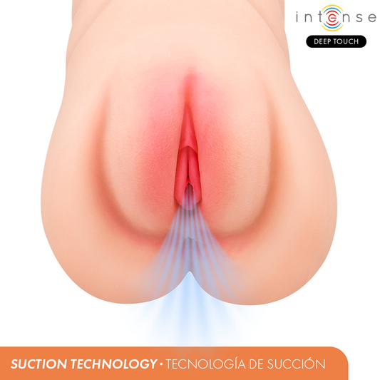 INTENSE DEEP TOUCH - KRISTA VAGINAL MASTURBATOR MED SUGFUNKTION, VIBRATION OCH RÖSTEFFEKT 1,2 KG