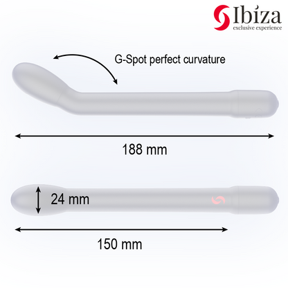 IBIZA - BLACK G-SPOT VIBRATOR WITH VIBRATION