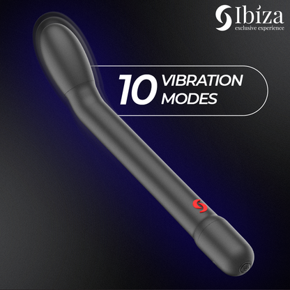 IBIZA - BLACK G-SPOT VIBRATOR WITH VIBRATION