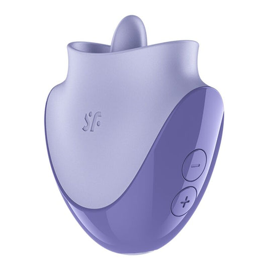 SATISFYER - TONGUE DANCER KLITORISSTIMULATOR MED VIBRATION OCH PULSERINGAR LILA
