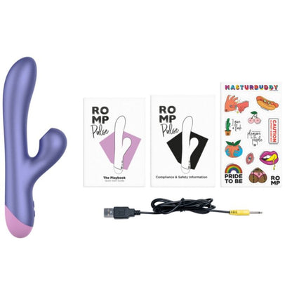 ROMP - PULSE RABBIT DUAL G-SPOT VIBRATOR ELECTRIC BLUE