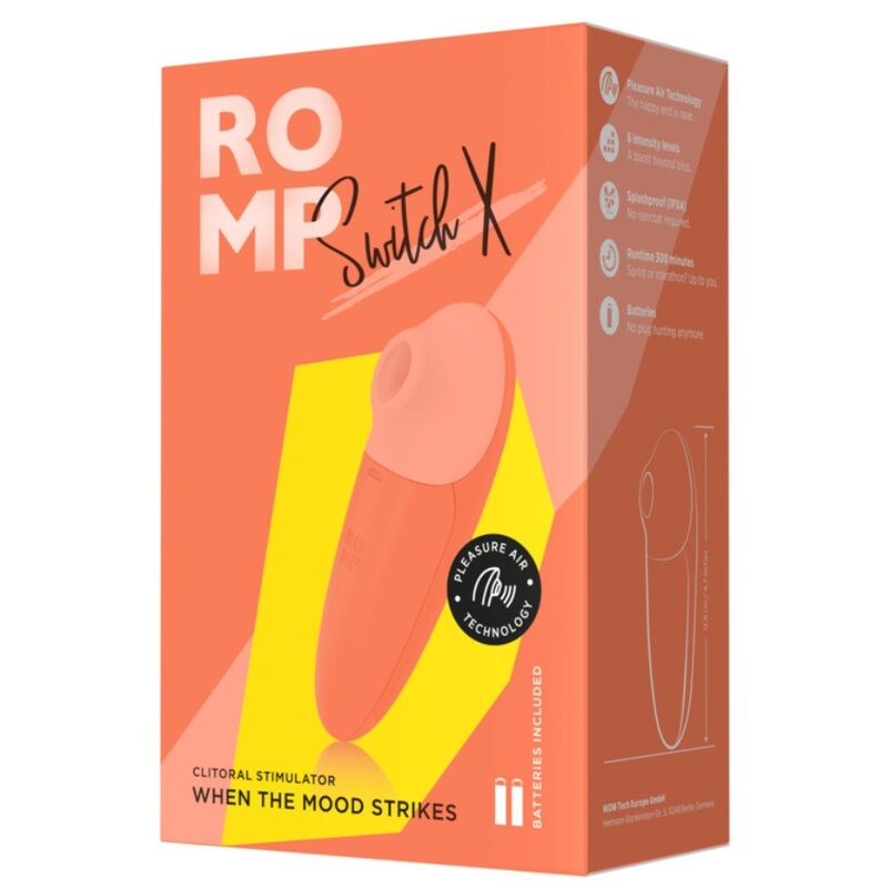 ROMP - SWITCH X KLITORISSTIMULATOR 6 NIVÅER ORANGE