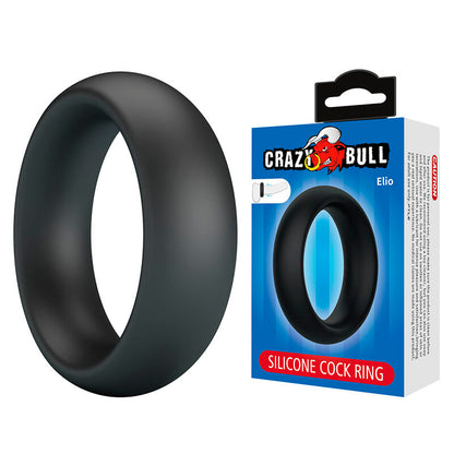 CRAZY BULL - ELIO SILICONE COCK RING BLACK