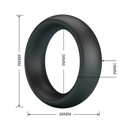 CRAZY BULL - ELIO SILICONE COCK RING BLACK