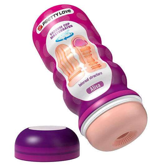 PRETTY LOVE - VAGINAL UTJÄMNANDE ONANIST MED SUGKOPP OCH INVÄNDIGA TEXTURER