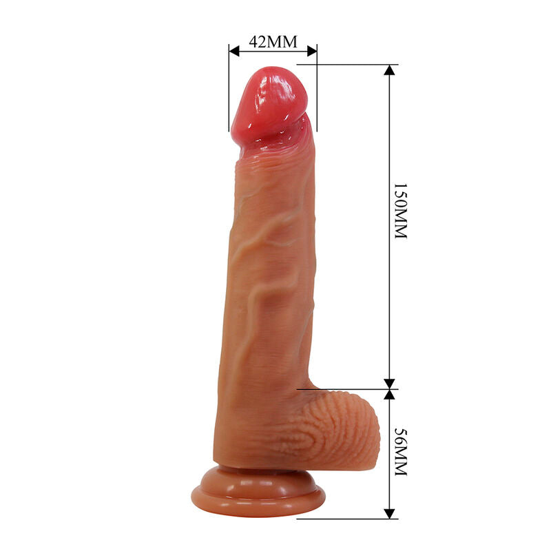 PRETTY LOVE - YETI STRAP-ON HARNESS WITH SUCTION DILDO FLESH