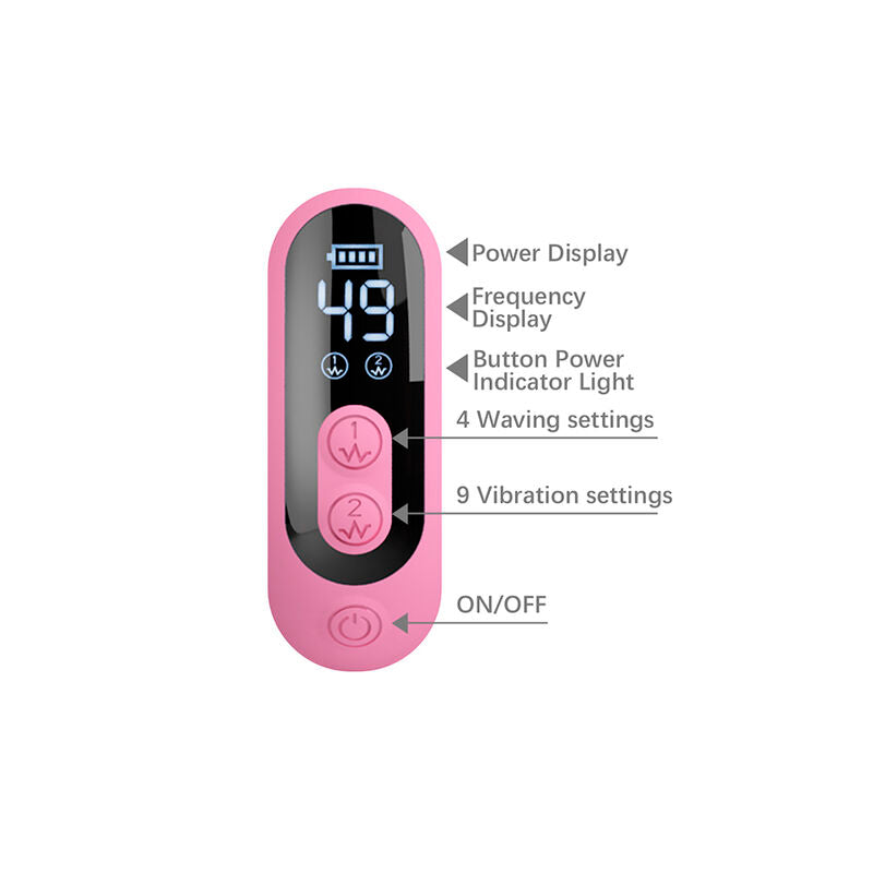 PRETTY LOVE - BELLA RABBIT VIBRATOR WITH BUTTERFLY STIMULATION AND LED PINK