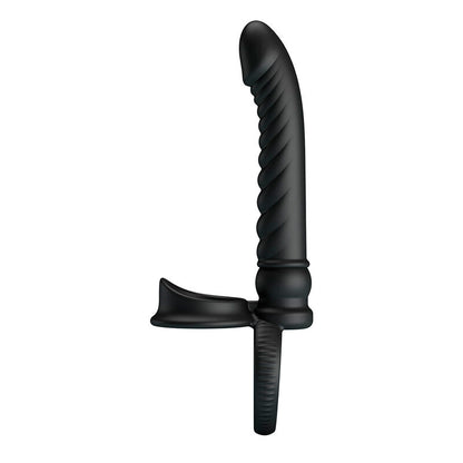 PRETTY LOVE - MERRITT ANAL VIBRATOR WITH RING AND VIBRATION BLACK