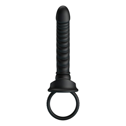 PRETTY LOVE - MERRITT ANAL VIBRATOR WITH RING AND VIBRATION BLACK
