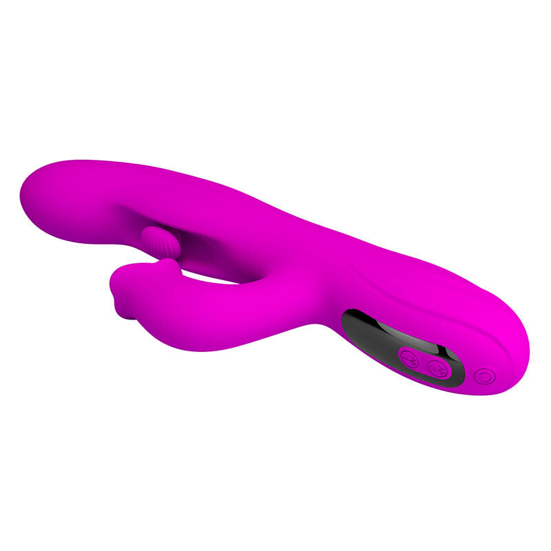 PRETTY LOVE - YALANDA RABBIT OSCILLATING VIBRATOR MED LED-DISPLAY LILA